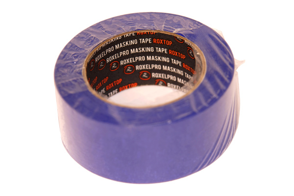 310575 RoxelPro Малярная лента ROXTOP 7095, водостойкая, УФ стойкая, 95°, синяя, 48мм х 50м
