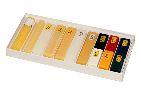 Набор прозрачных восков для колеровки 7шт+6 цветов