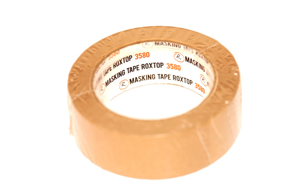 311554 RoxelPro Малярная лента ROXTOP 3580 80°, коричневая, 36мм х 40м