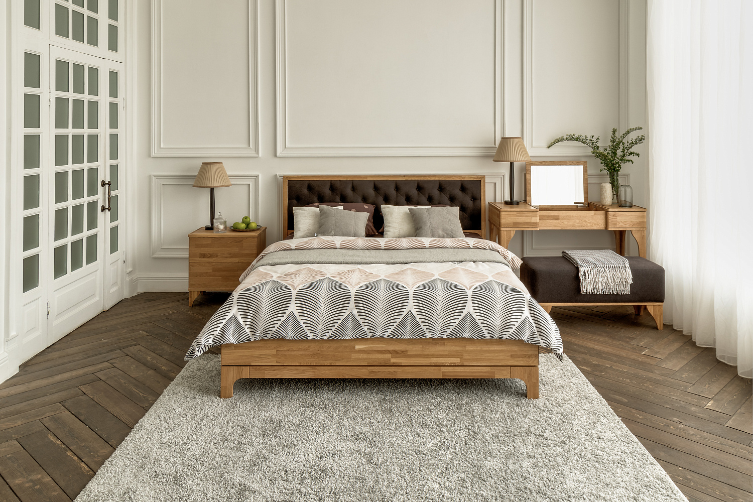 Мебель для спальни из массива от Компании Райтон